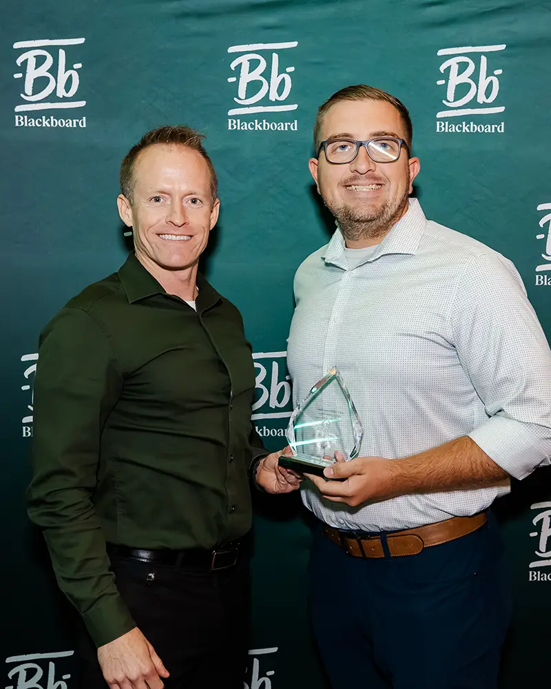Representatives from Central Arizona College accepting their Catalyst Award at Building Blackboard Together